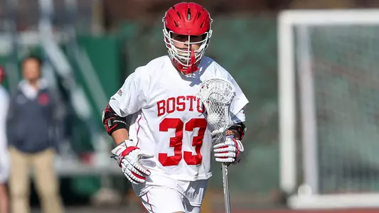 Matt Hilburn playing lacrosse