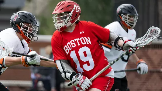 Timmy Ley playing lacrosse