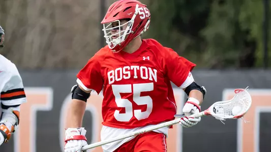 Roy Meyer playing lacrosse