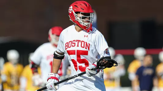 Roy Meyer playing lacrosse