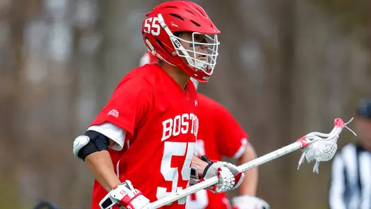 Roy Meyer playing lacrosse