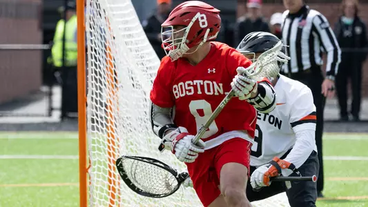 Louis Perfetto playing lacrosse