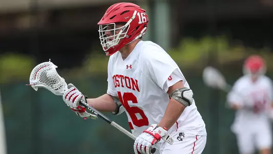 Blake Phillips playing lacrosse