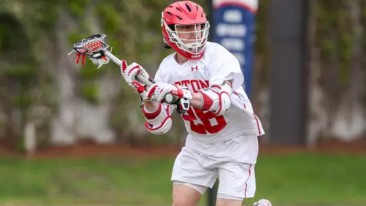 Christian Quadrino playing lacrosse