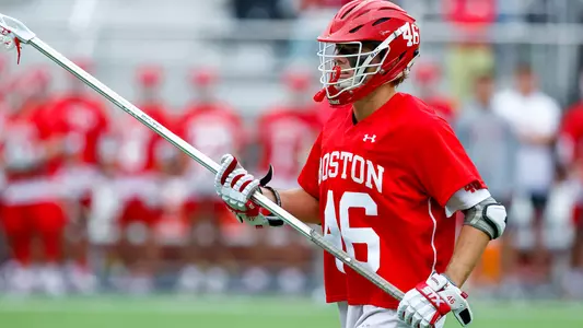 Dane DeGoler playing lacrosse