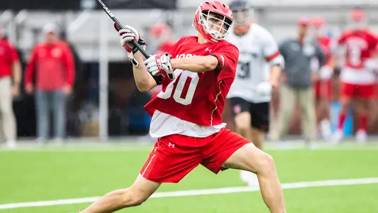 Robert Gallop playing lacrosse