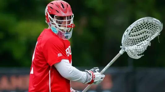 Matt Garber playing lacrosse