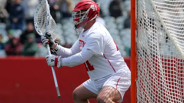 Matt Garber playing lacrosse