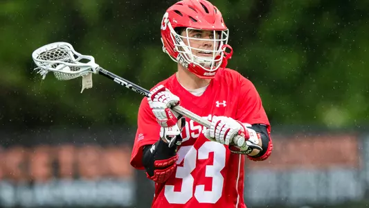 Matt Hilburn playing lacrosse