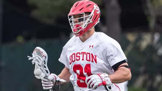 Nik McFarland playing lacrosse