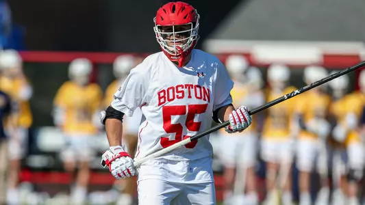 Roy Meyer playing lacrosse