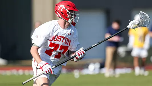 Patrick Morrison playing lacrosse