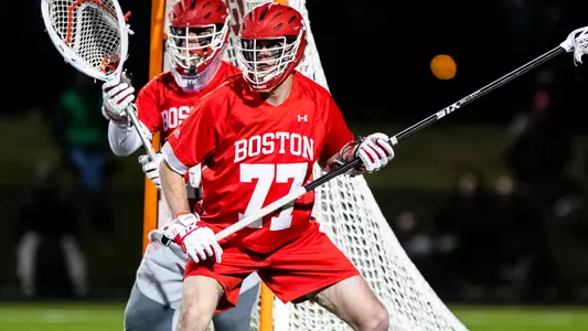 Patrick Morrison playing lacrosse