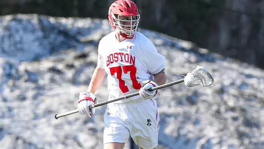 Patrick Morrison playing lacrosse