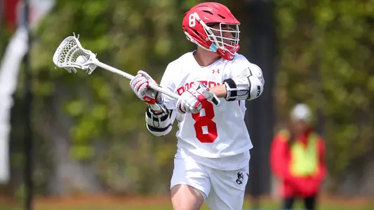 Louis Perfetto playing lacrosse