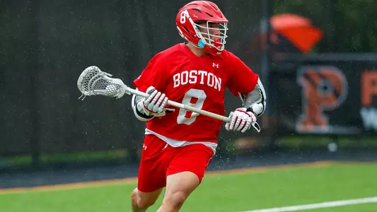 Louis Perfetto playing lacrosse