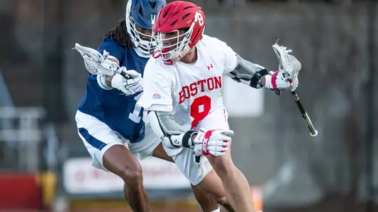 Louis Perfetto playing lacrosse