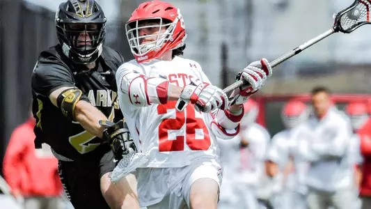 Christian Quadrino playing lacrosse