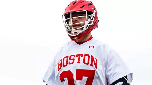 Jax Popvich in his lacrosse uniform