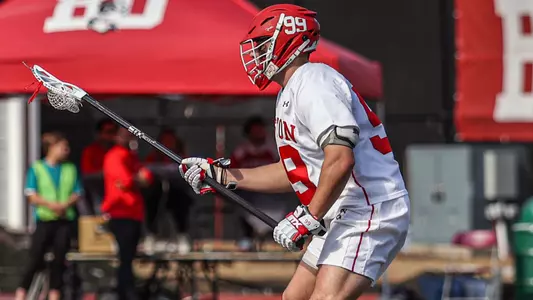 Jonathan Spiropoulos playing lacrosse