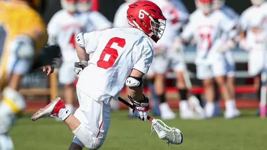 Conor Calderone playing lacrosse