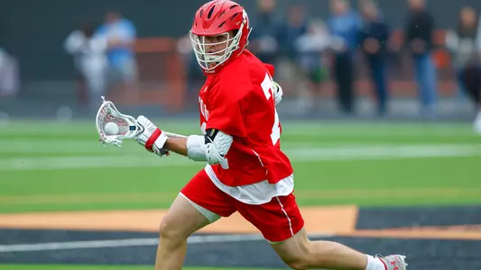 Matt Baugher playing lacrosse