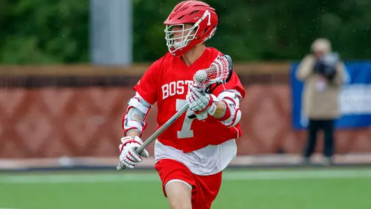 Miles Lipton playing lacrosse