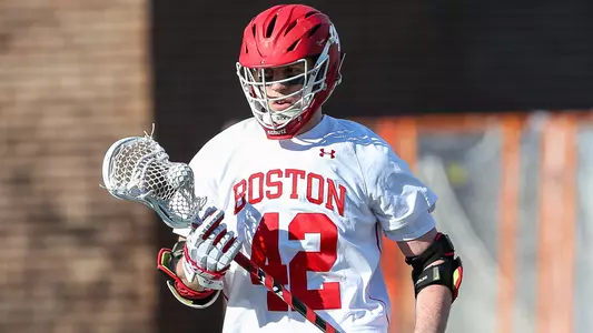 Jake Cates playing lacrosse