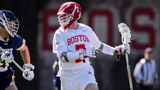 Miles Lipton playing lacrosse