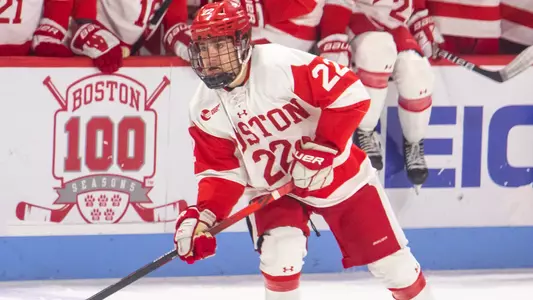 Brian Carrabes playing hockey