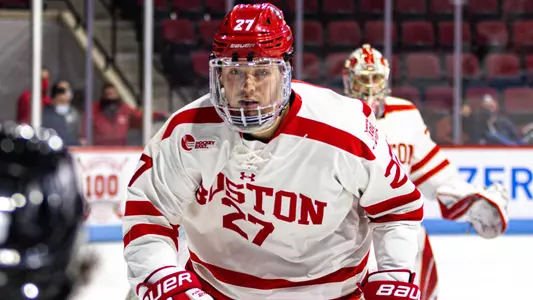 John Copeland playing hockey
