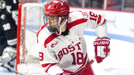 Jay O'Brien playing hockey