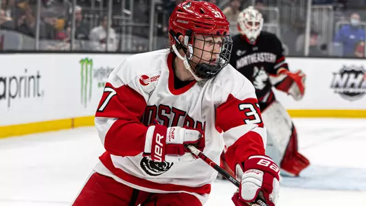Matt Brown playing hockey
