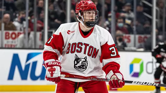 Matt Brown playing hockey