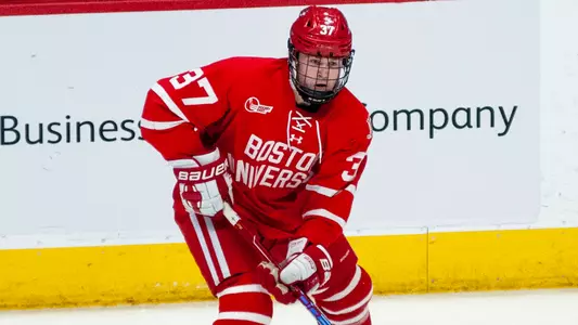 Matt Brown playing hockey