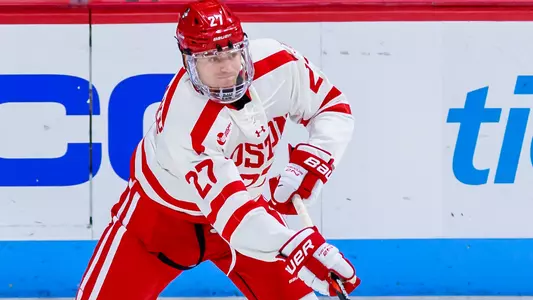John Copeland playing hockey