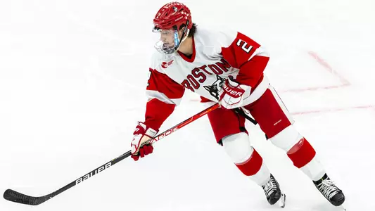 Case McCarthy playing hockey