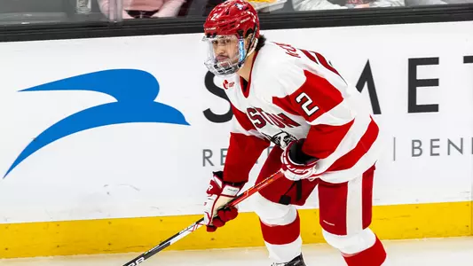 Case McCarthy playing hockey