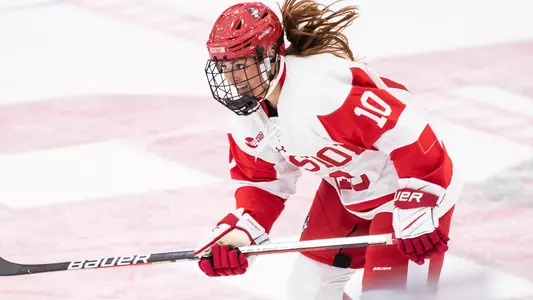 Jesse DeVito playing hockey