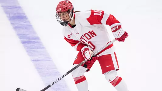 Jesse DeVito playing hockey