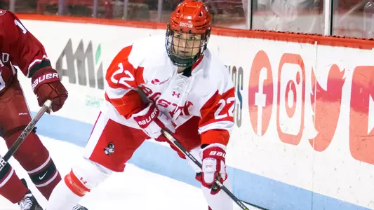 Christina Vote playing hockey