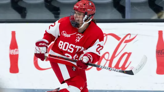 Christina Vote playing hockey