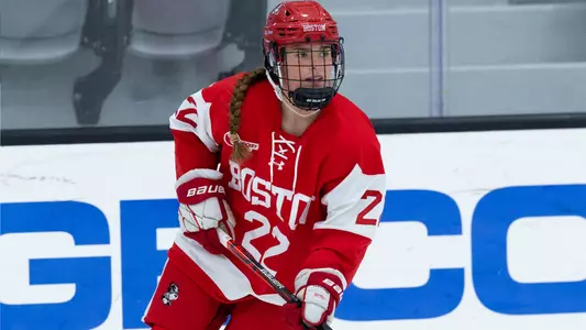 Christina Vote playing hockey