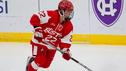 Christina Vote playing hockey