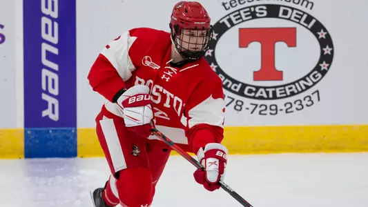 Alex Allan passing the puck