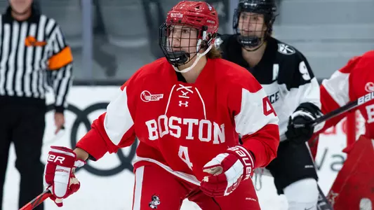 Grace Parker playing hockey