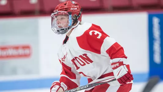 Liv Haag playing hockey