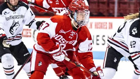 Lacey Martin playing hockey