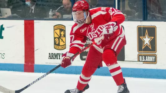 John Copeland playing hockey