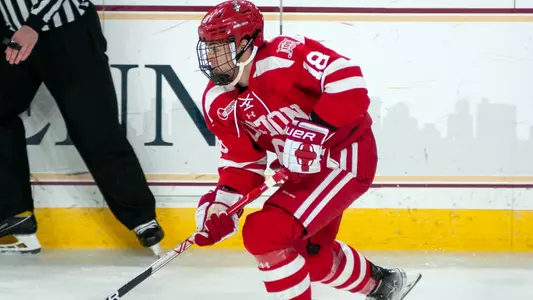 Jay O'Brien playing hockey